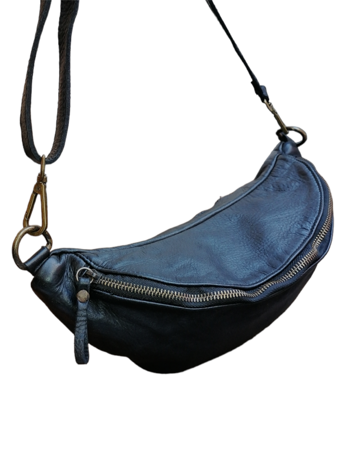 Marsupio SUnisex in Vera Pelle Sauvage Stile Vintage