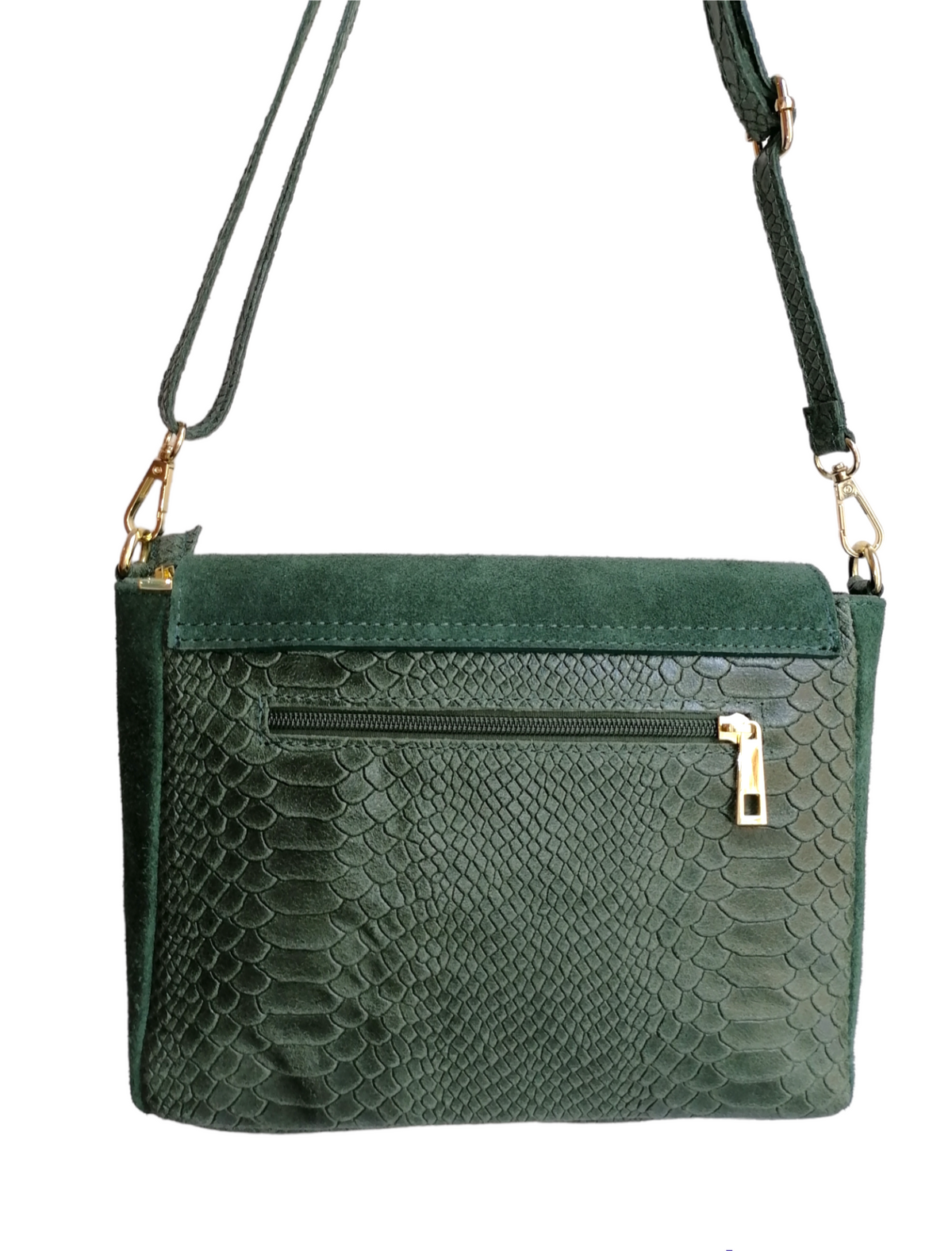 Borsa a Tracolla con 2 ciondoli in Vera Pelle Combinazione