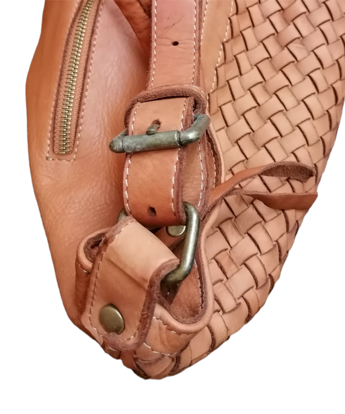 Borsa Hobo Sauvage Intrecciata Stile Vintage Made In Italy