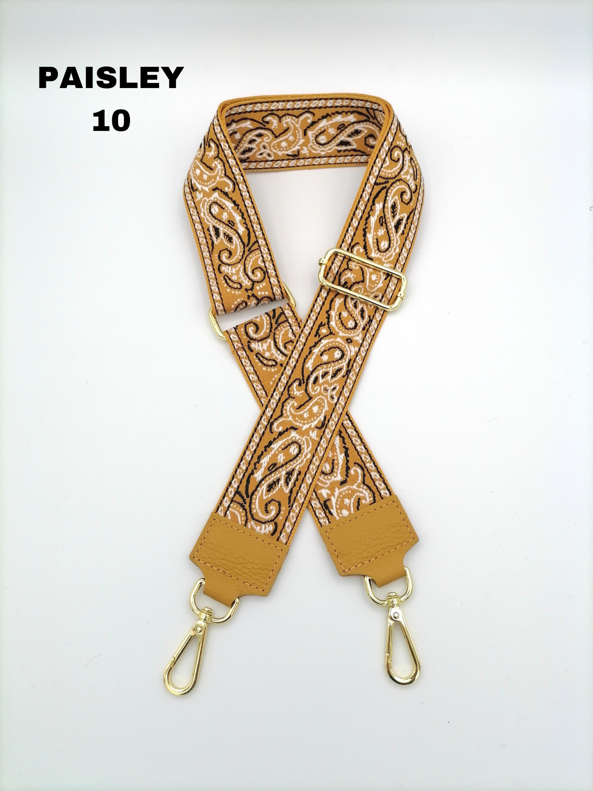 Tracolla rimovibile Paisley Giallo