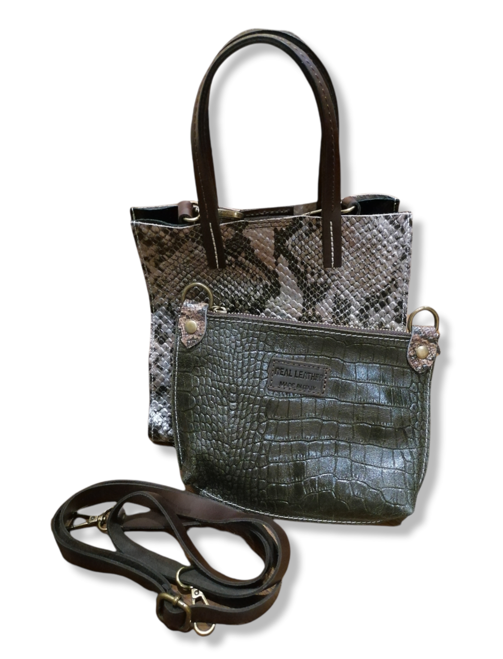 quadrata bustina stampata serpente