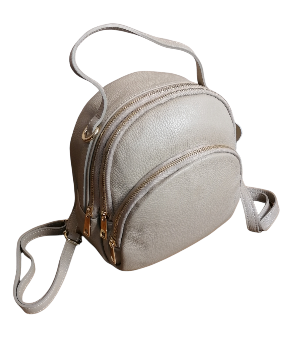 Zaino 3 Scomparti Comodo in Vera Pelle Made in Italy