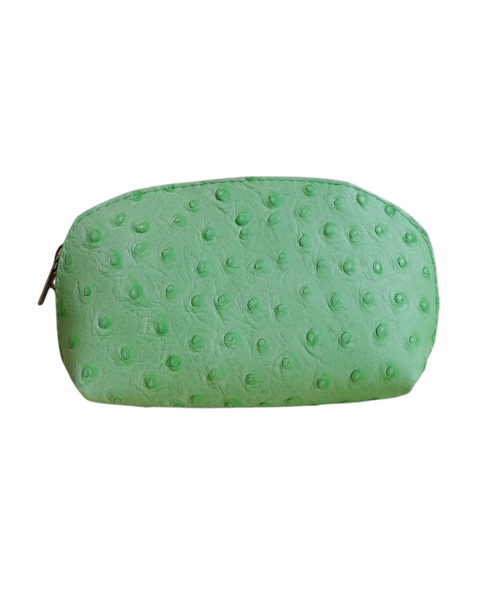 pochette struzzo verde pà