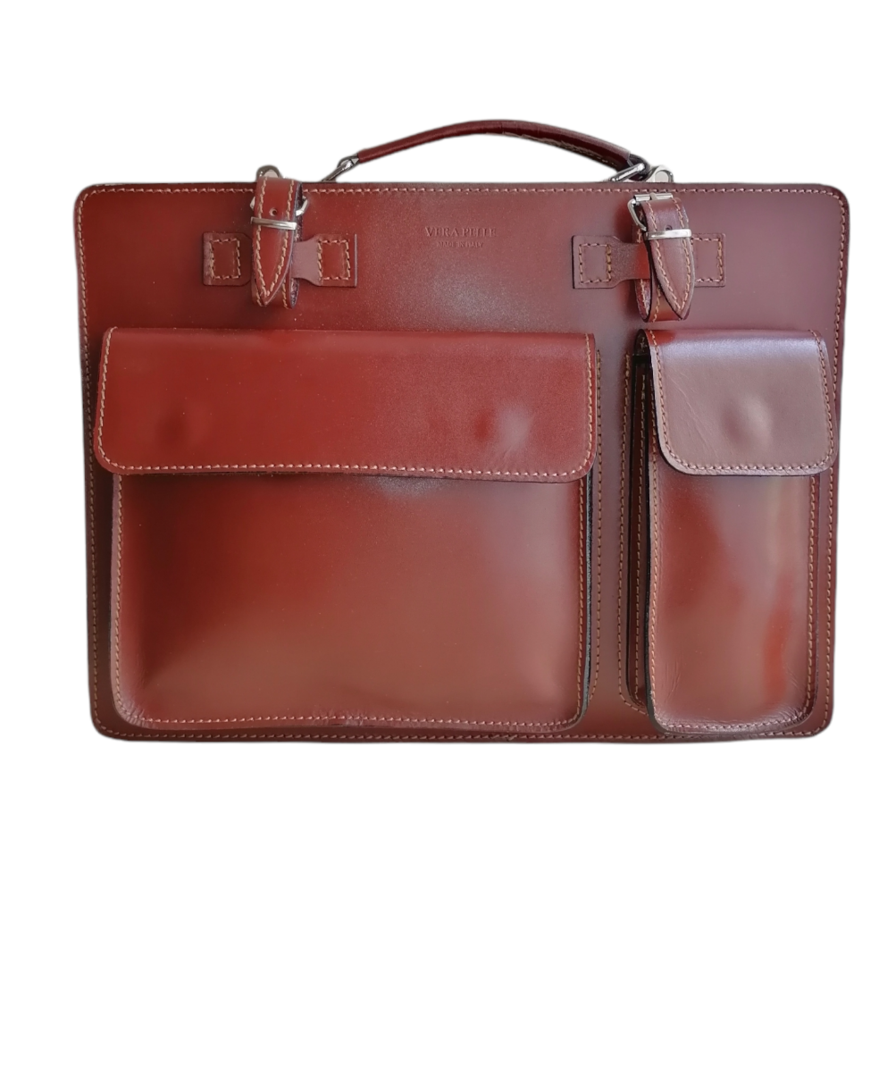 Borsa da Lavoro Cartella 24 ore in Vera Pelle– Stock Vera Pelle