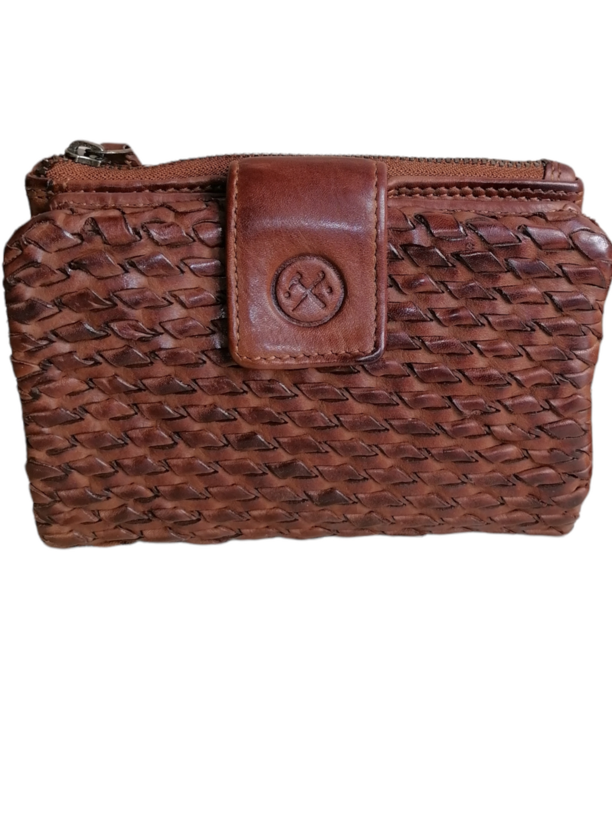 Portafoglio in Pelle Intrecciata Sauvage POFSS93