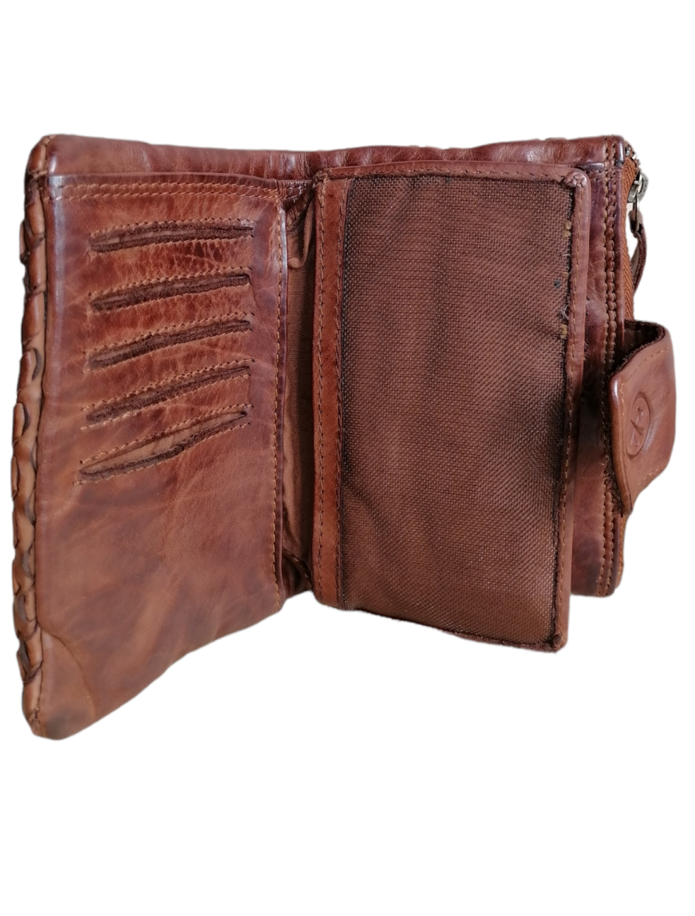 Portafoglio in Pelle Intrecciata Sauvage POFSS92