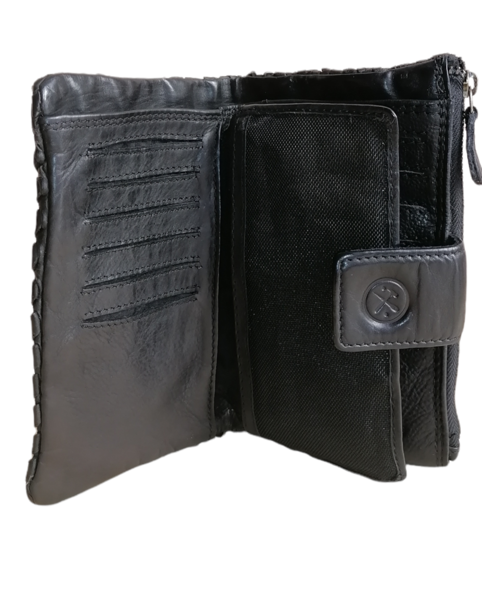 Portafoglio in Pelle Intrecciata Sauvage POFSS92