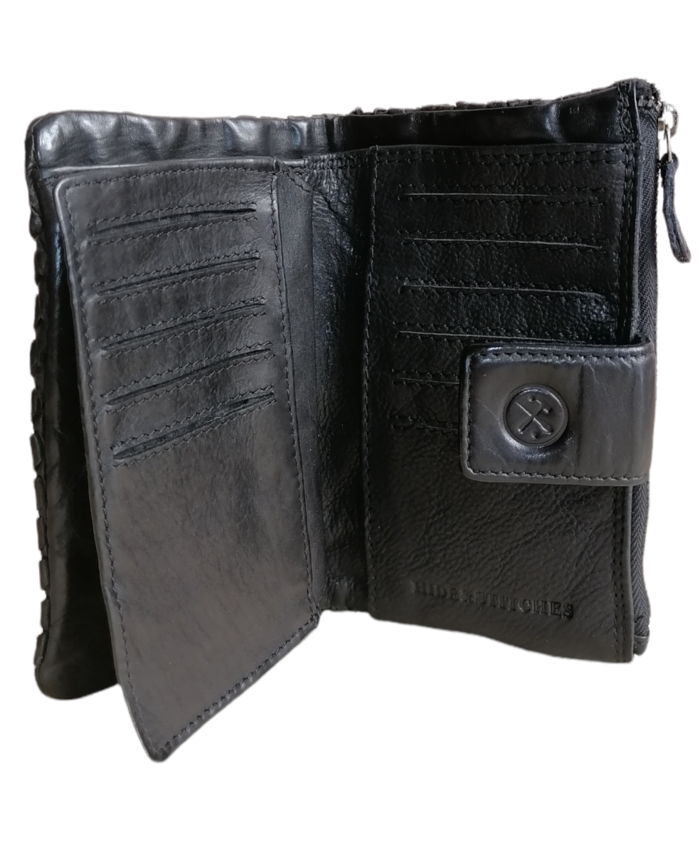 Portafoglio in Pelle Intrecciata Sauvage POFSS92