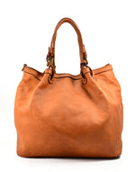 Borsa Shopper Trapezio in Vera Pelle Intrecciata Sauvage | Made in Italy