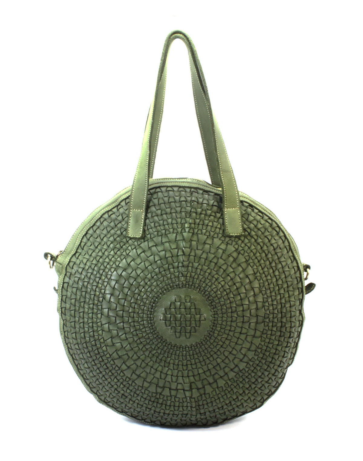 Sauvage tonda intreccio verde millitare