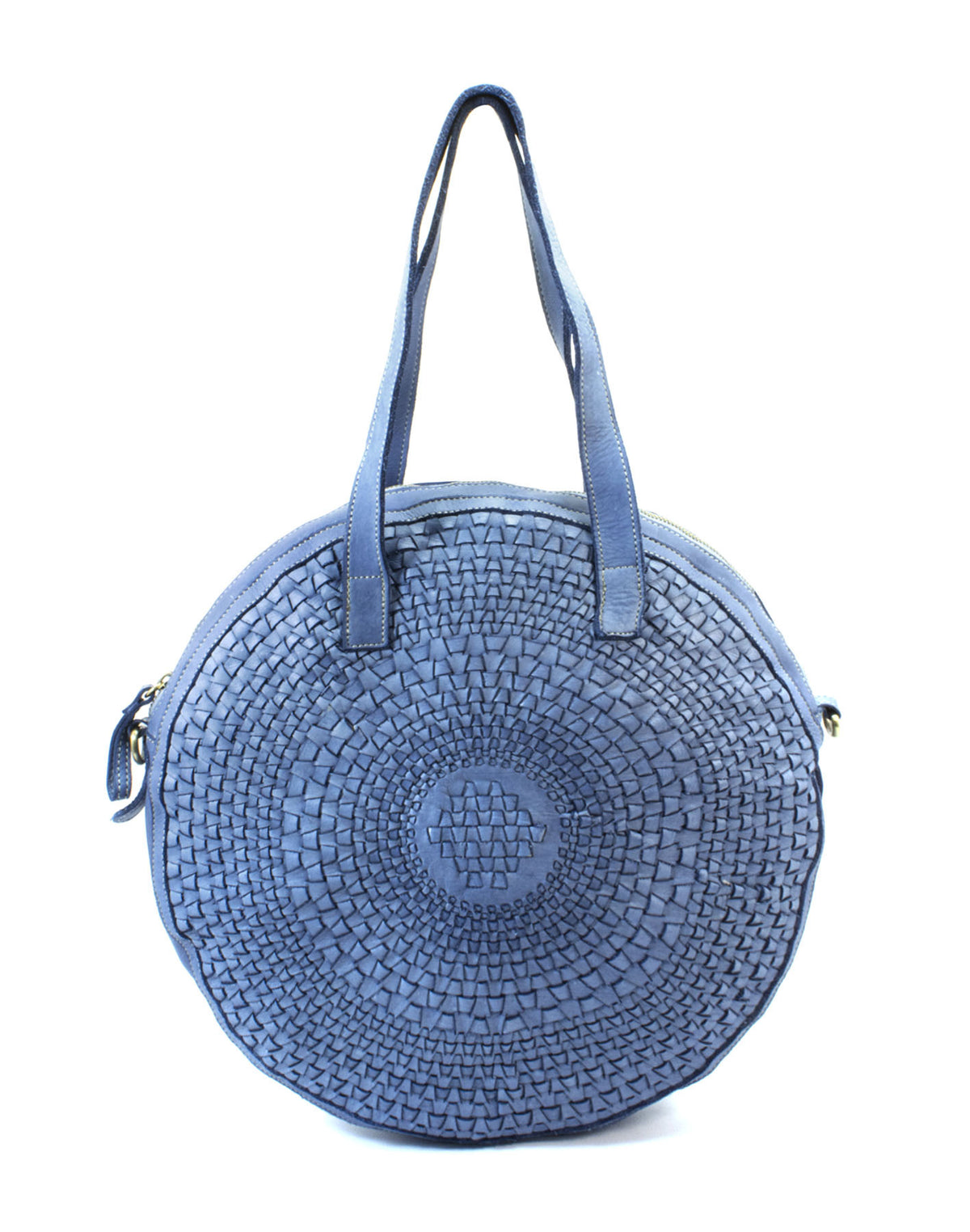 Sauvage tonda intreccio blu jeans
