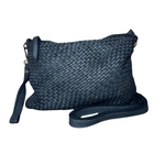 Tracolla Media Intrecciata 18x28cm Vera Pelle Sauvage Stile Vintage