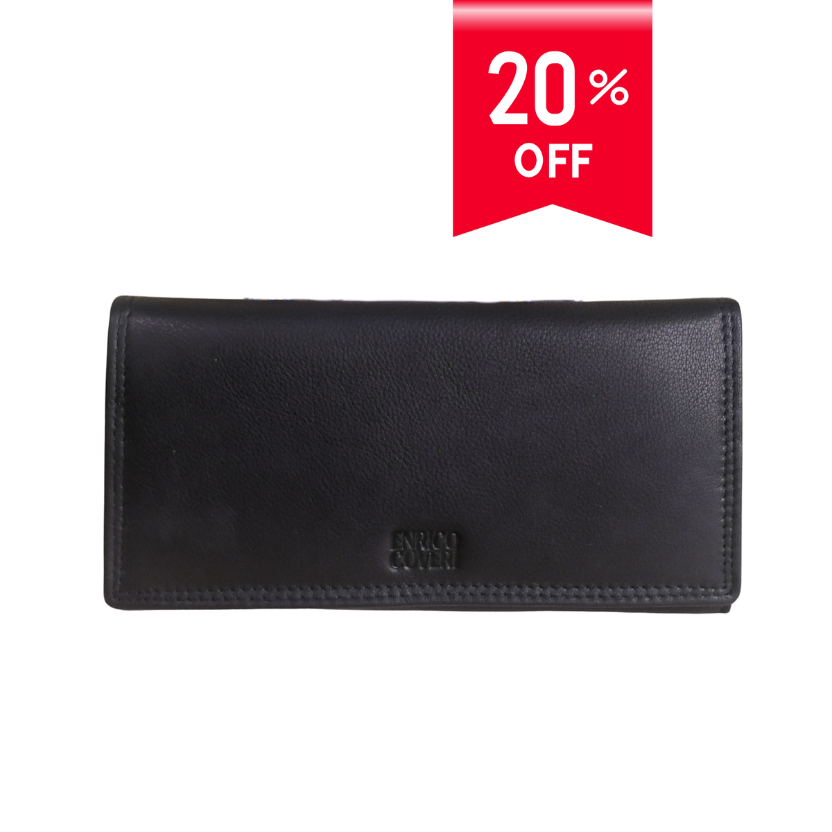 Portafoglio Coveri Vera Pelle 9.5x19 Donna Liscia ECR005