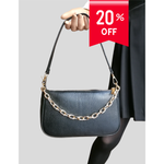 Tracolla con Catena Oro in Vera Pelle Made In Italy