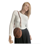 A Meta Prezzo! STOCK SS192 Tracolla Pochette Pelle Intrecciata Sauvage Stile Vintage