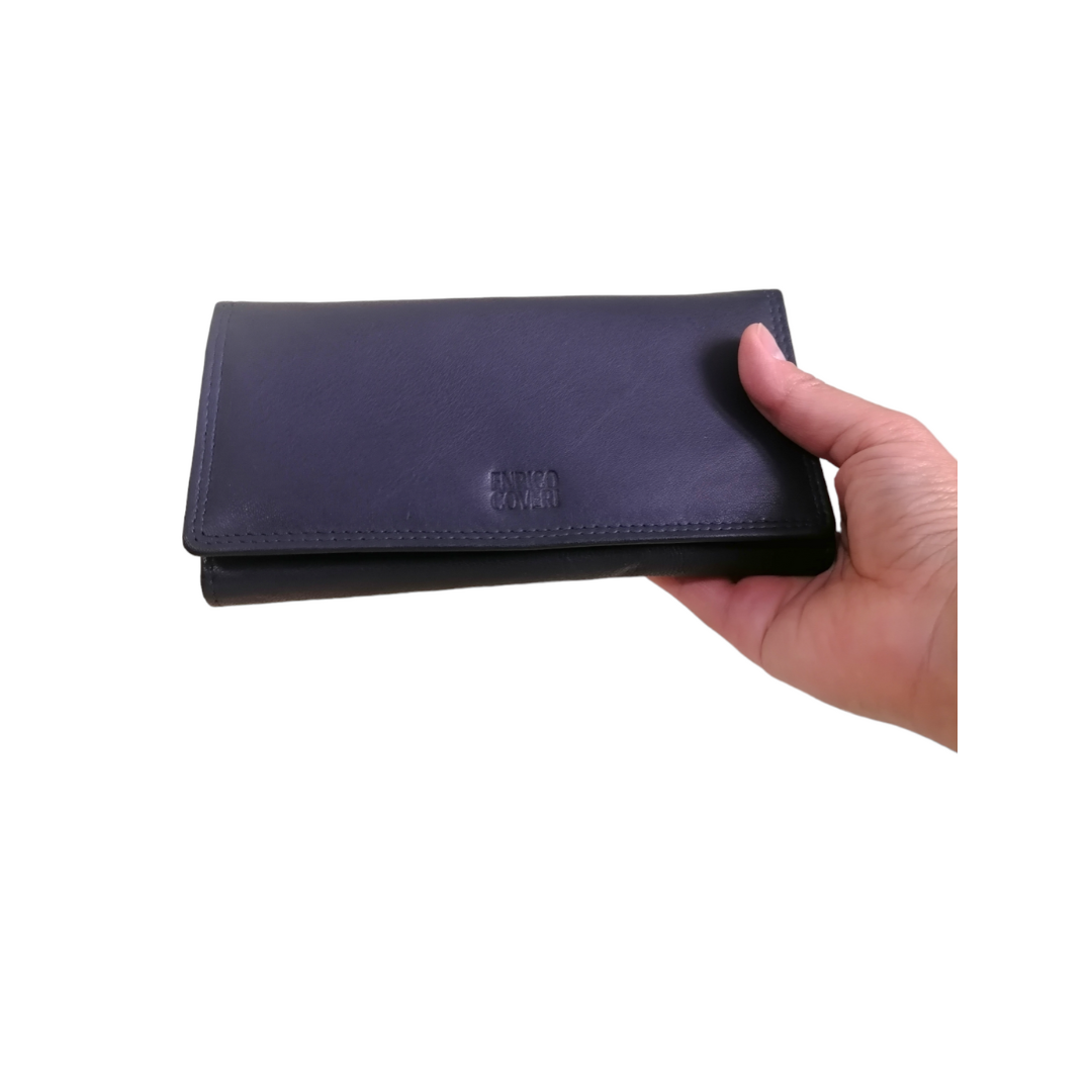 Portafoglio Coveri Vera Pelle 9.5x19 Donna Liscia ECR005