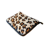 Pochette Zip in Vera Pelle Cavallino