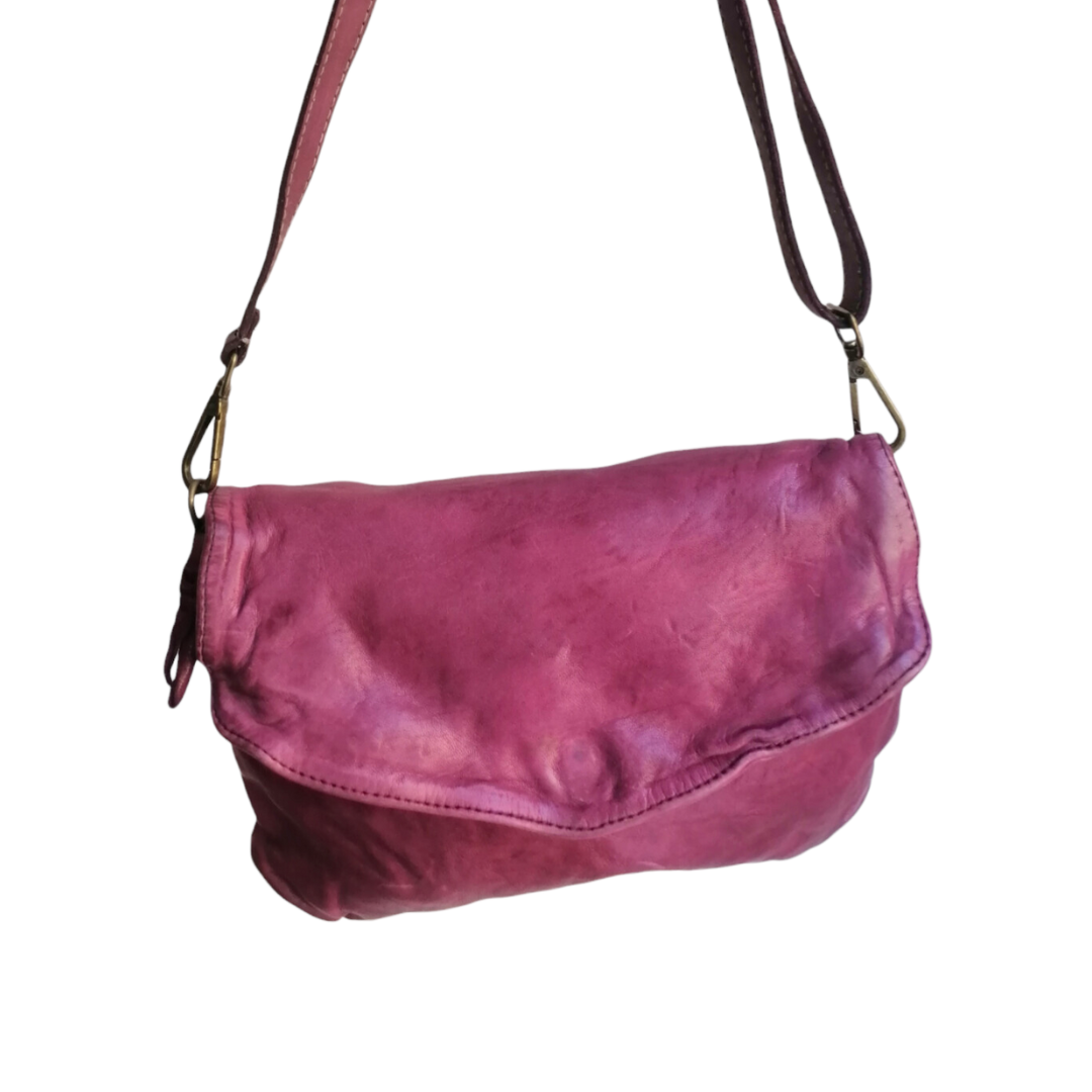 A Meta Prezzo! STOCK SS193 Tracolla Pochette Bordeaux Pelle Intrecciata Sauvage Stile Vintage