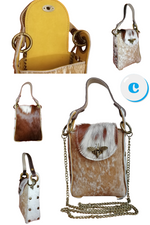 Bee Bag in Vera Pelle tipo Cavallino Made In Italy