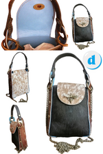 Bee Bag in Vera Pelle tipo Cavallino Made In Italy