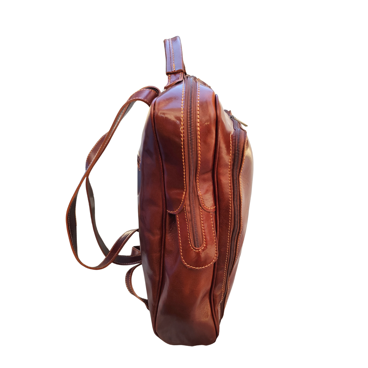 A279 zaino cuoio tasca lato
