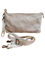 tracolla media intrecciata ecru