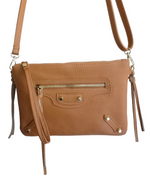 Borsa Bustina Tracolla Borchie in Vera Pelle Made in Italy