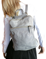 2way Zaino Tasca Vera Pelle Sauvage Vintage Donna Uomo Unisex