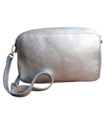 Borsa Large Doppio Zip in Pelle Dollaro MADE IN ITALY