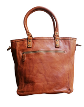 Carica l&#39;immagine nel visualizzatore di Gallery, Tote Bag con Tracolla in Pelle Intrecciata Sauvage Stile Vintage
