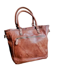 Tote Bag con Tracolla in Pelle Intrecciata Sauvage Stile Vintage