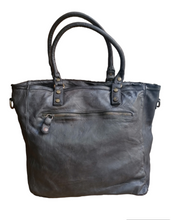 Carica l&#39;immagine nel visualizzatore di Gallery, Tote Bag con Tracolla in Pelle Intrecciata Sauvage Stile Vintage
