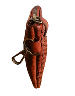 Portamonete in Vera Pelle Intrecciata Sauvage Unisex