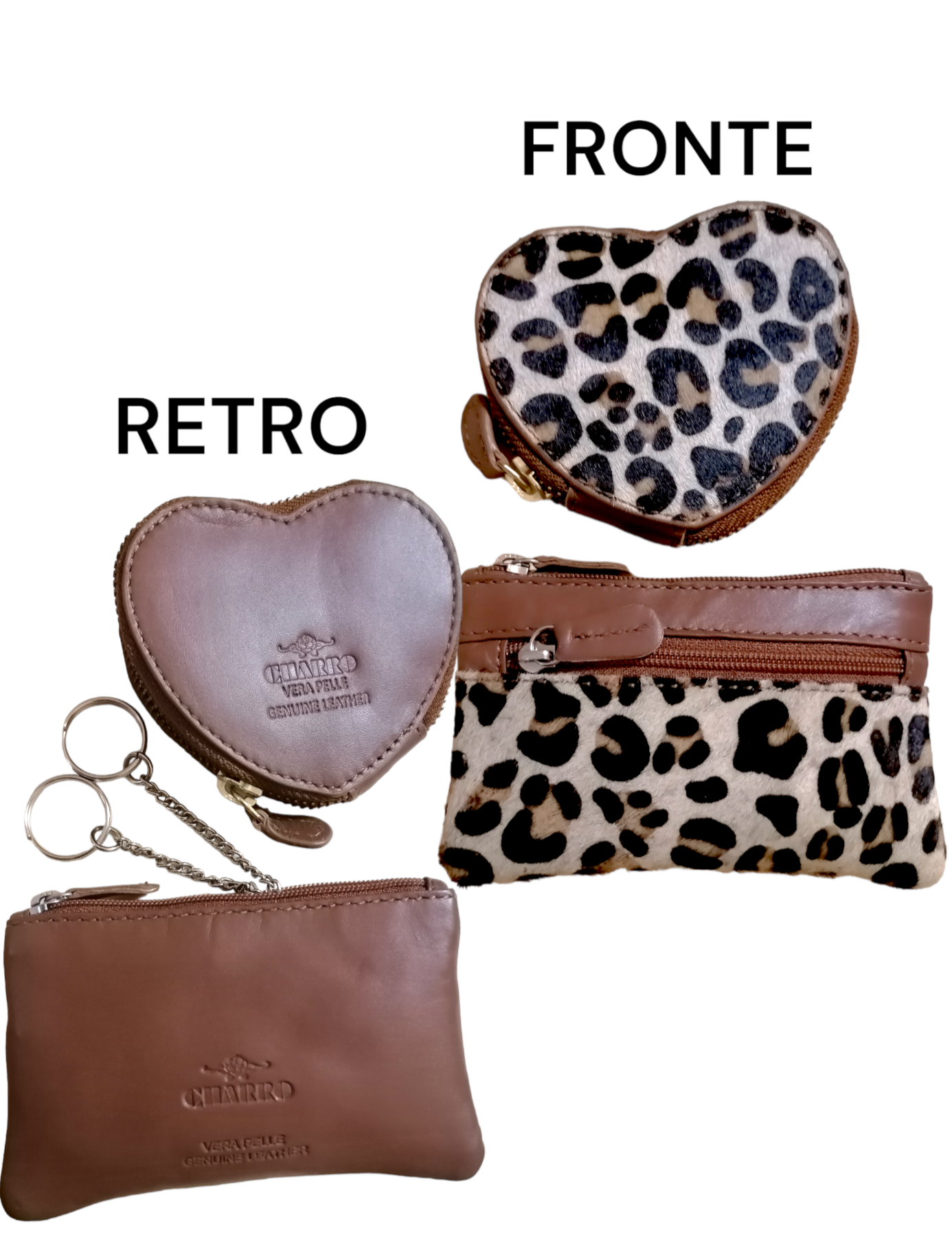 CHROME HEARTS 3 pieghe cuore bottone pelle portafoglio CHROME HEARTS 3 pieghe cuore bottone pelle portafoglio