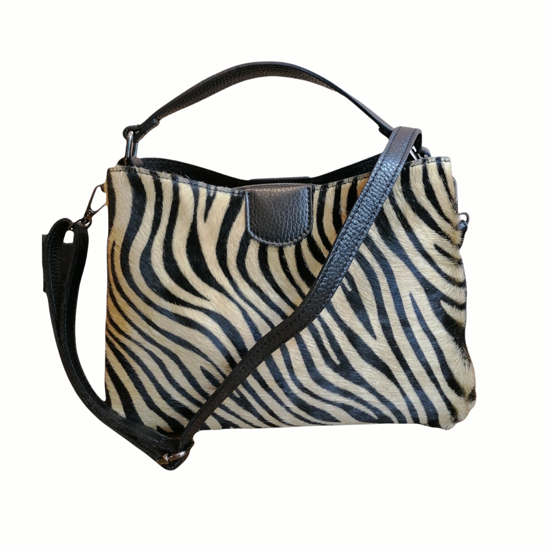 Borsa A Tracolla Uomo In Vera Pelle BIBA West Riverside RIW4L: Marocchino Nero Con Cerniera, Misure 21x22x6 Cm