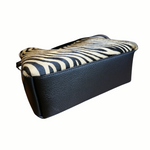 borsa rettangolare cavallino macurato fondo