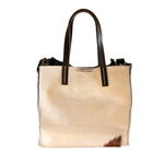 Borsa Quadrata con Bustina in Vera Pelle tipo Cavallino | Artigianale | Made In Italy