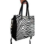 Borsa Quadrata con Bustina in Vera Pelle tipo Cavallino | Artigianale | Made In Italy