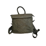 Zaino 2Way in Pelle Intrecciata Sauvage Vintage Made in Italy