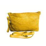 Tracolla Media Intrecciata 18x28cm Vera Pelle Sauvage Stile Vintage