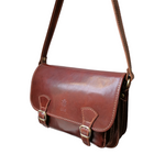 Tracolla Postino in Vero Cuoio a143 Made in Italy