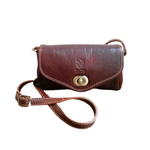 Tracolla rotonda in Vero Cuoio Made In Italy A237