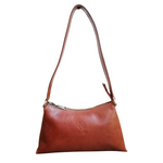 Hobo bag a Trapezio in Vero Cuoio Made In Italy