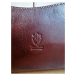 Hobo bag a Trapezio in Vero Cuoio Made In Italy