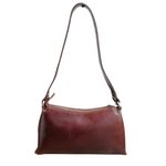 Hobo bag a Trapezio in Vero Cuoio Made In Italy