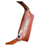 Hobo bag a Trapezio in Vero Cuoio Made In Italy