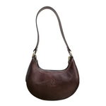 Hobo bag a Mezzaluna in Vero Cuoio a244 Made In Italy
