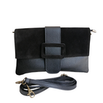 Borsa a Busta Pochette Clutch Bag Morbida in Vera Pelle Dollaro e Scamosciata | Made in Italy