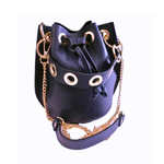 Secchiello con Borchie in Vera Pelle Dollaro