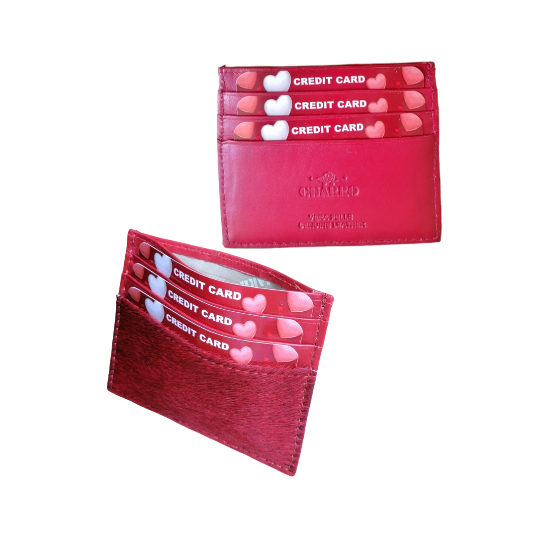 Generico CHARRO Portafoglio Donna Rosso – Compatto Con Spazio Per Telefono, Pochette, Regalo